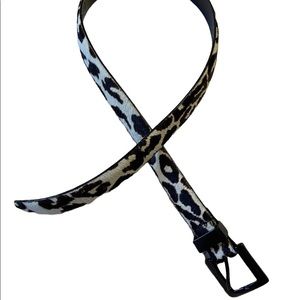 WCM New York Cowhide Belt With Black Square Buckle